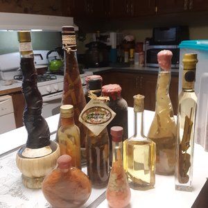 Lot of Oils and Wine
